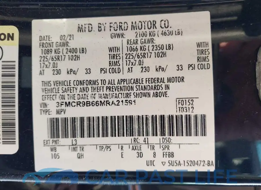 3FMCR9B66MRA21591# 9