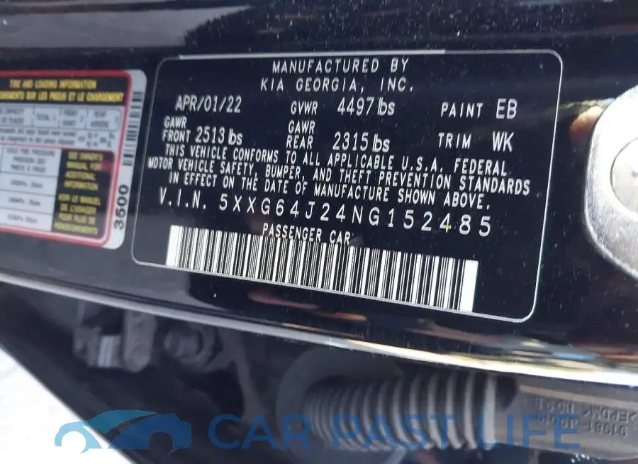 5XXG64J24NG152485# 9