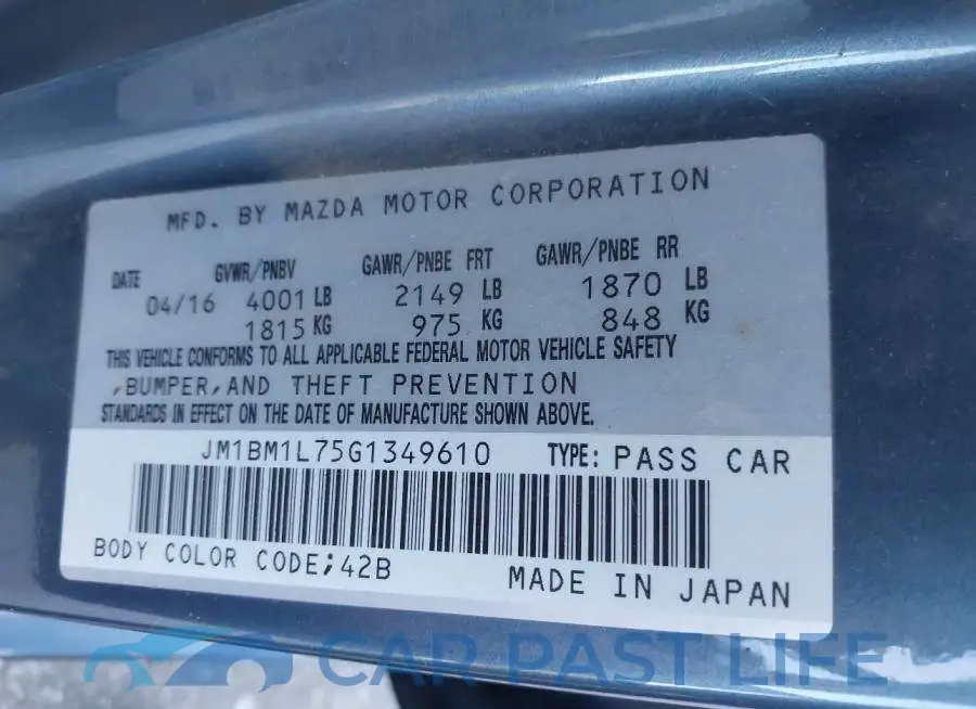 JM1BM1L75G1349610# 9