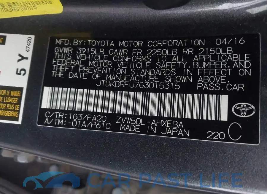 JTDKBRFU7G3015315# 9