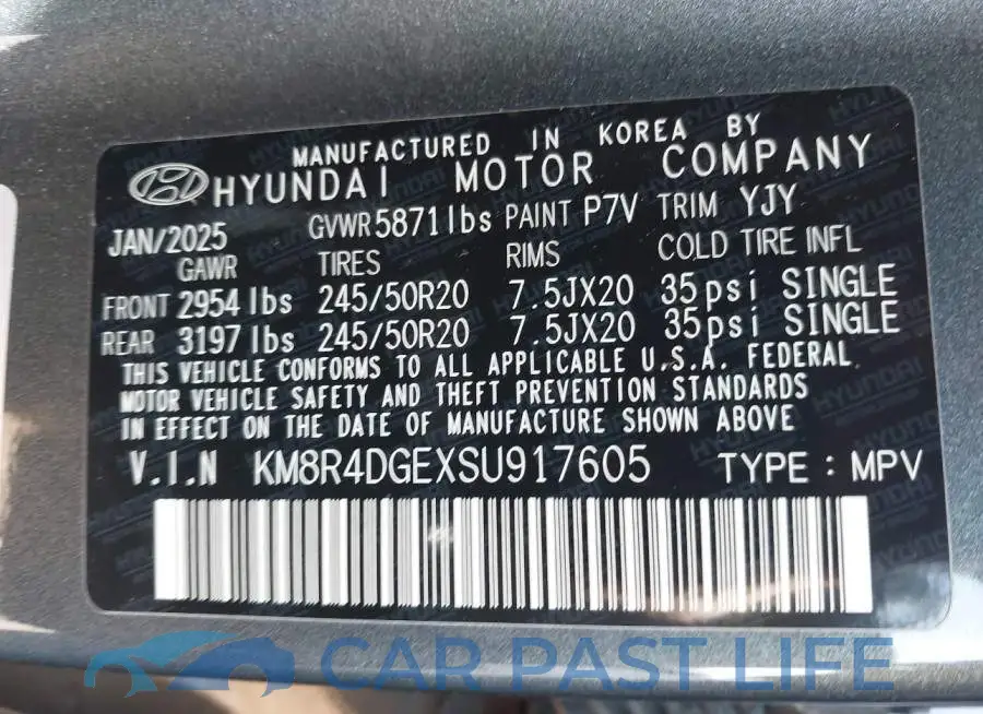 KM8R4DGEXSU917605# 9