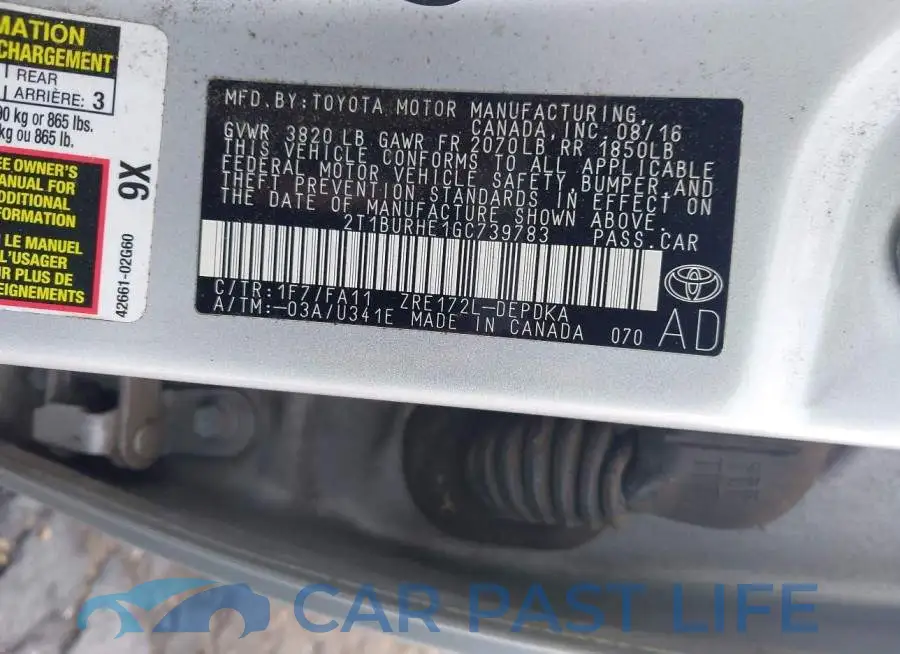 2T1BURHE1GC739783# 9