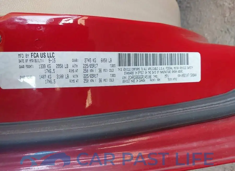2C4RDGBG6GR145106# 9
