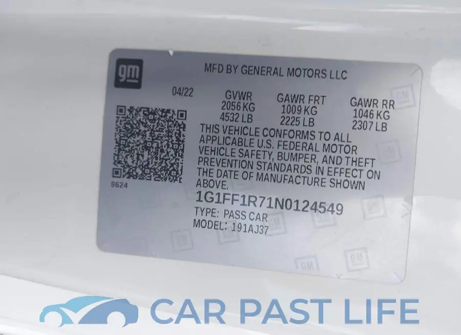 1G1FF1R71N0124549# 9