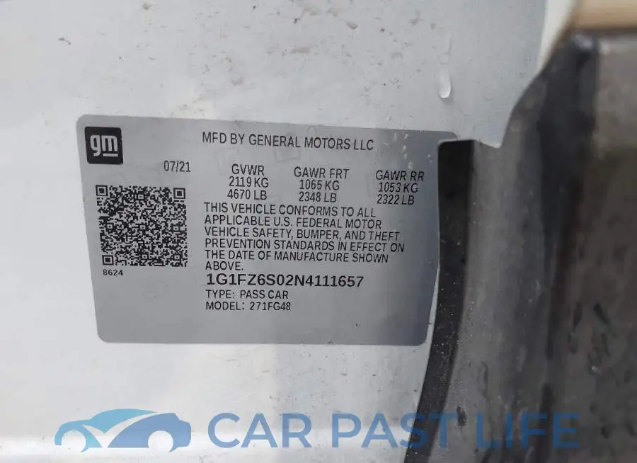 1G1FZ6S02N4111657# 9