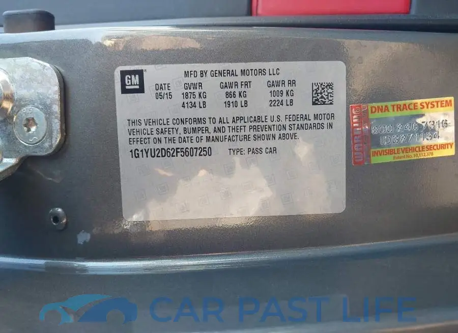 1G1YU2D62F5607250# 9