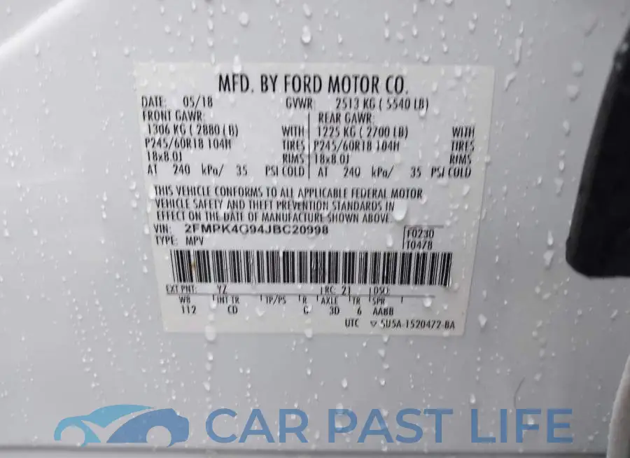 2FMPK4G94JBC20998# 9