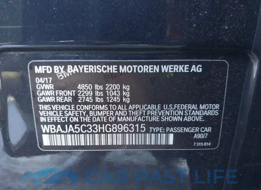 WBAJA5C33HG896315# 9