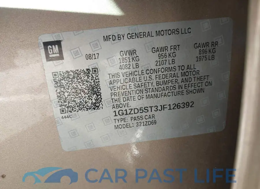 1G1ZD5ST3JF126392# 9