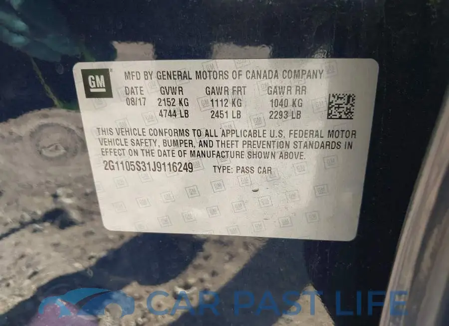 2G1105S31J9116249# 9