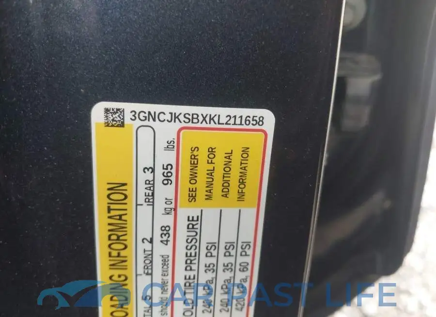 3GNCJKSBXKL211658# 9