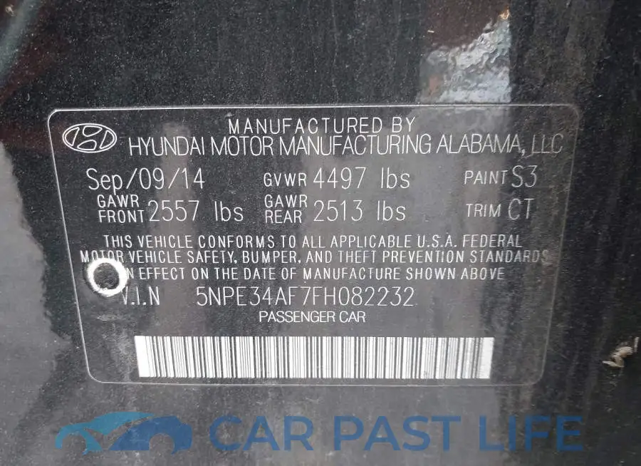 5NPE34AF7FH082232# 9