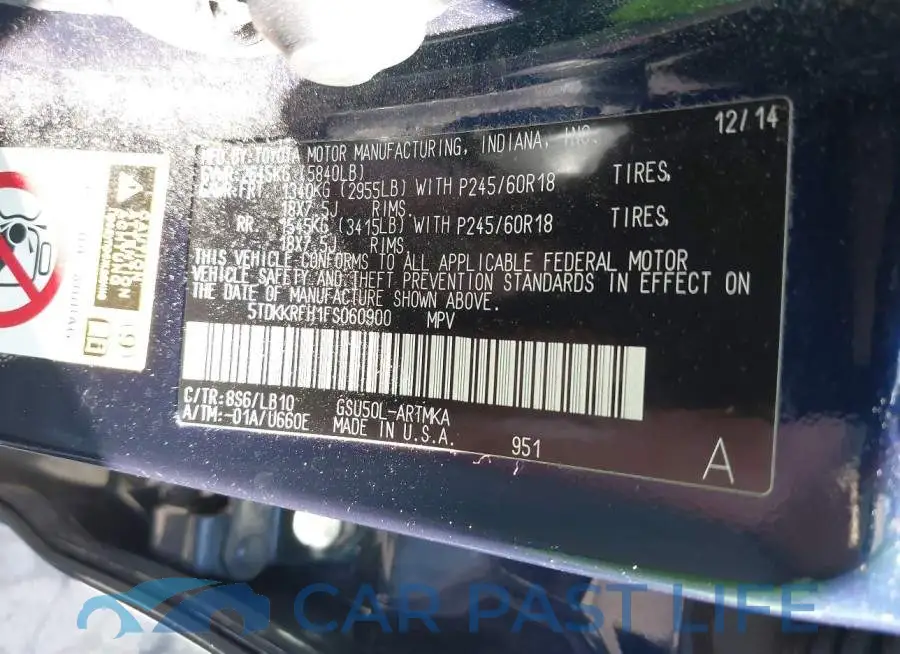 5TDKKRFH1FS060900# 9