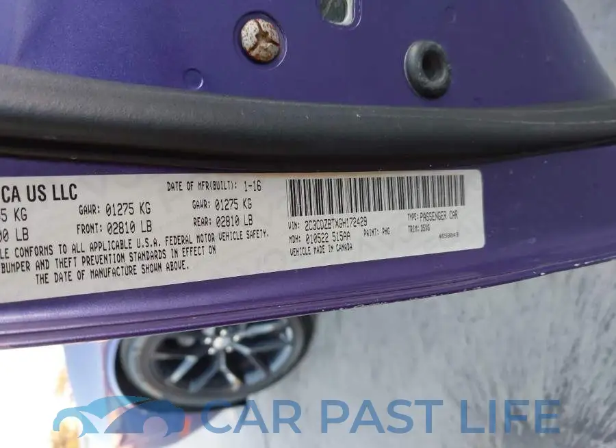 2C3CDZBTXGH172429# 9