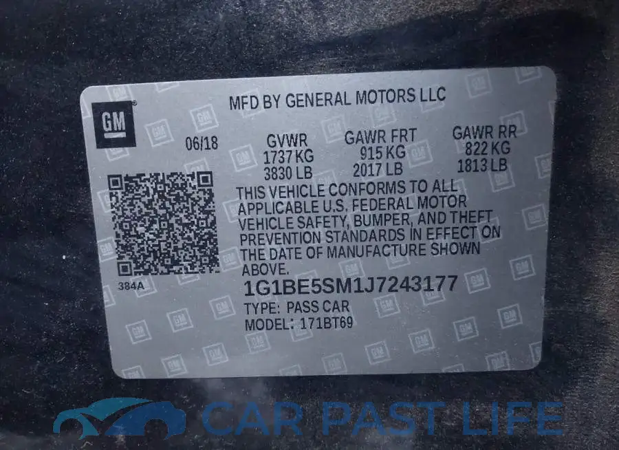 1G1BE5SM1J7243177# 9
