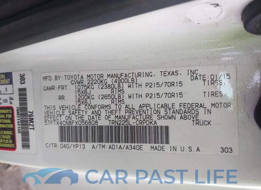 5TFTX4CN8FX056808# 9