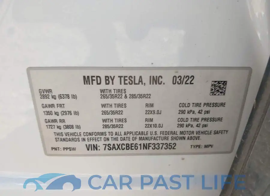 7SAXCBE61NF337352# 9