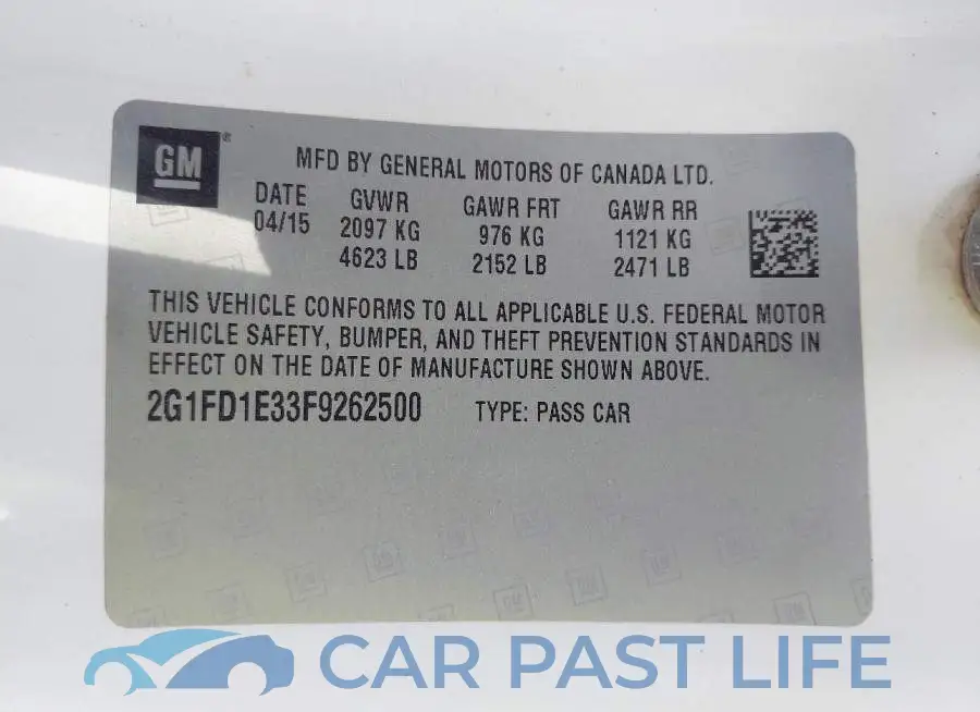 2G1FD1E33F9262500# 9