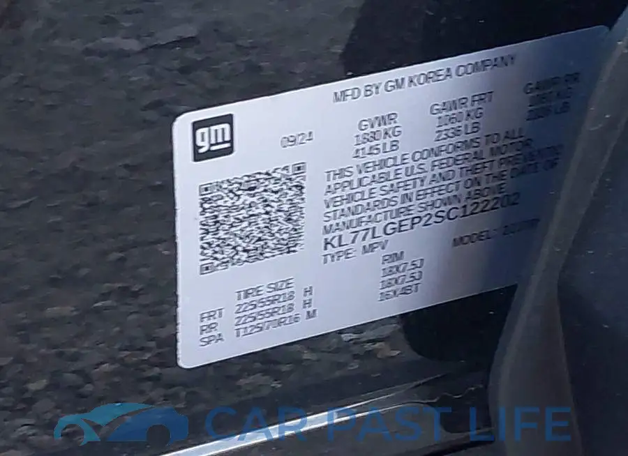 KL77LGEP2SC122202# 9
