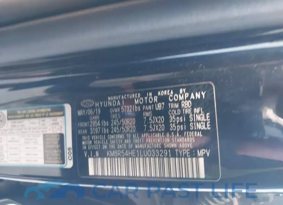 KM8R54HE1LU033291# 9