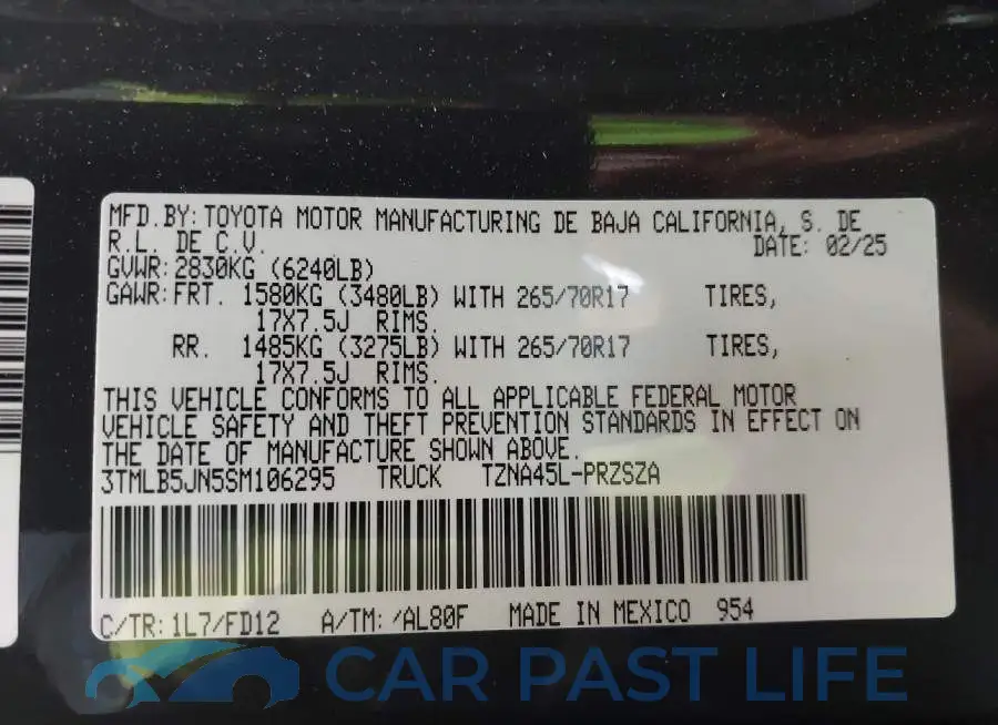 3TMLB5JN5SM106295# 9