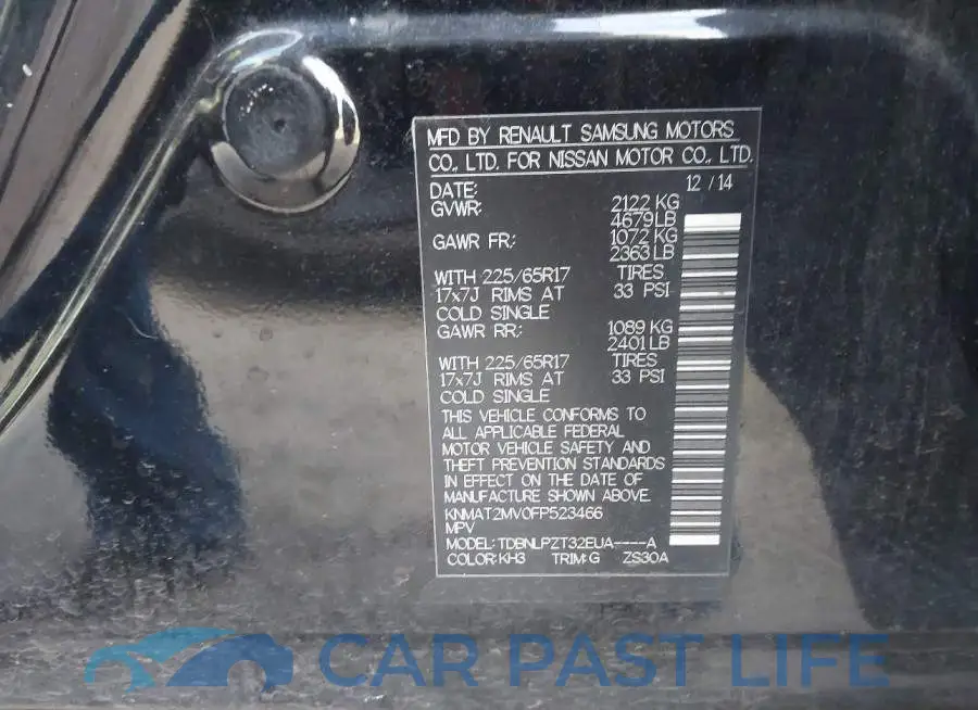 KNMAT2MV0FP523466# 9