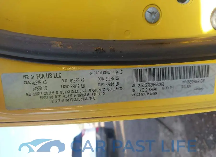2C3CDZAG6HH502461# 9