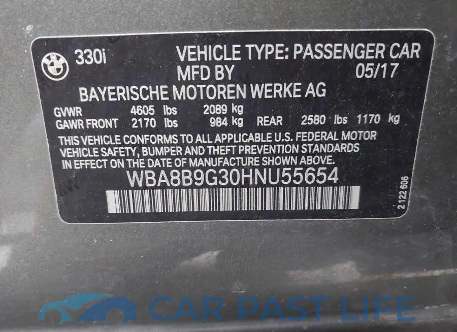 WBA8B9G30HNU55654# 9