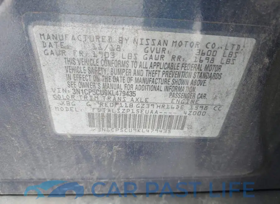 3N1CP5CU9KL479435# 9
