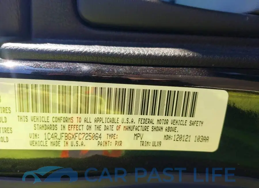 1C4RJFBGXFC725064# 9