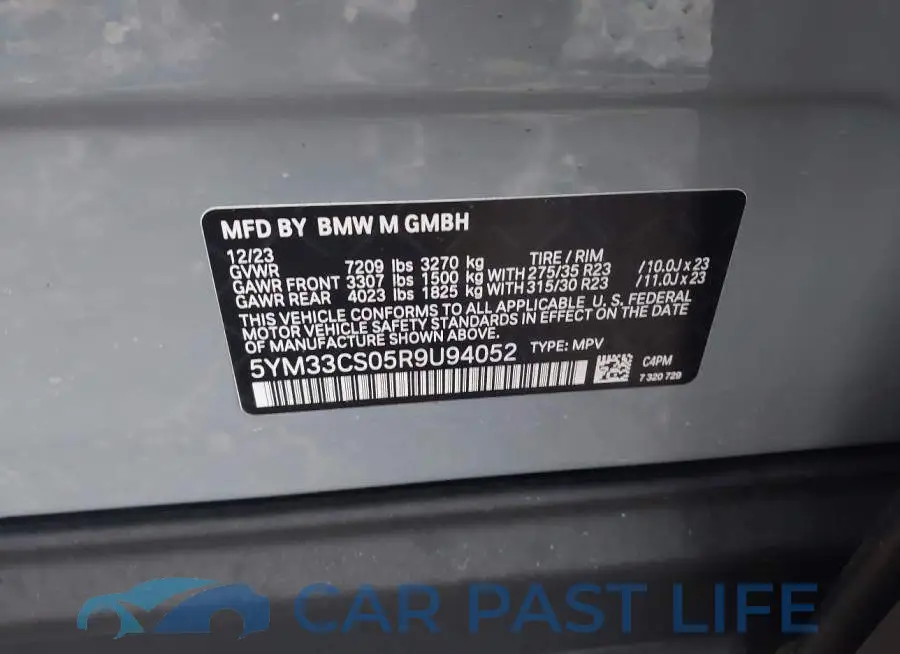 5YM33CS05R9U94052# 9