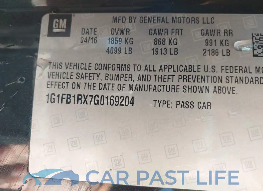 1G1FB1RX7G0169204# 9