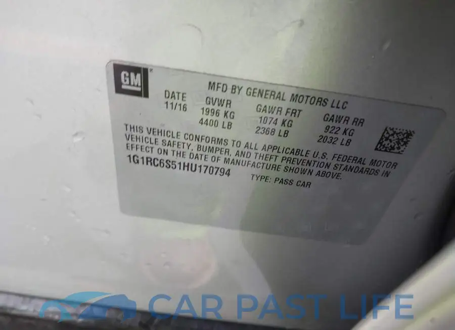 1G1RC6S51HU170794# 9