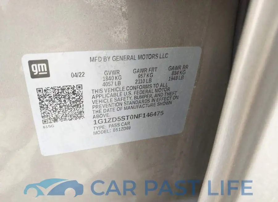 1G1ZD5ST0NF146475# 9