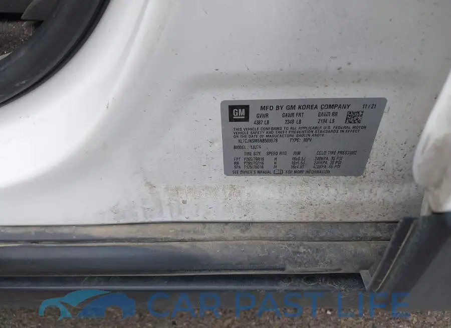 KL7CJNSM5NB509579# 9
