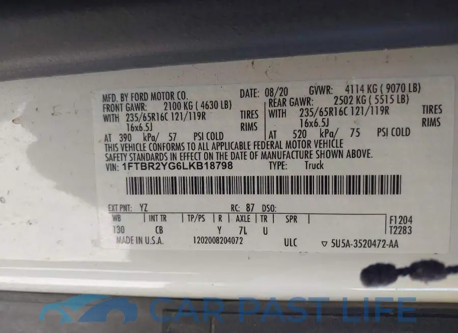 1FTBR2YG6LKB18798# 9