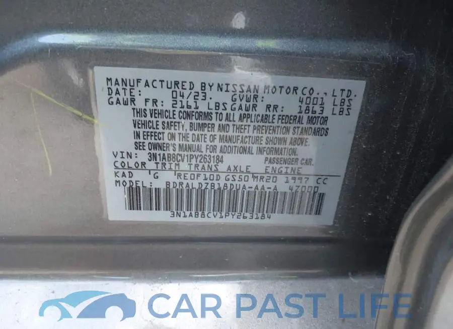 3N1AB8CV1PY263184# 9