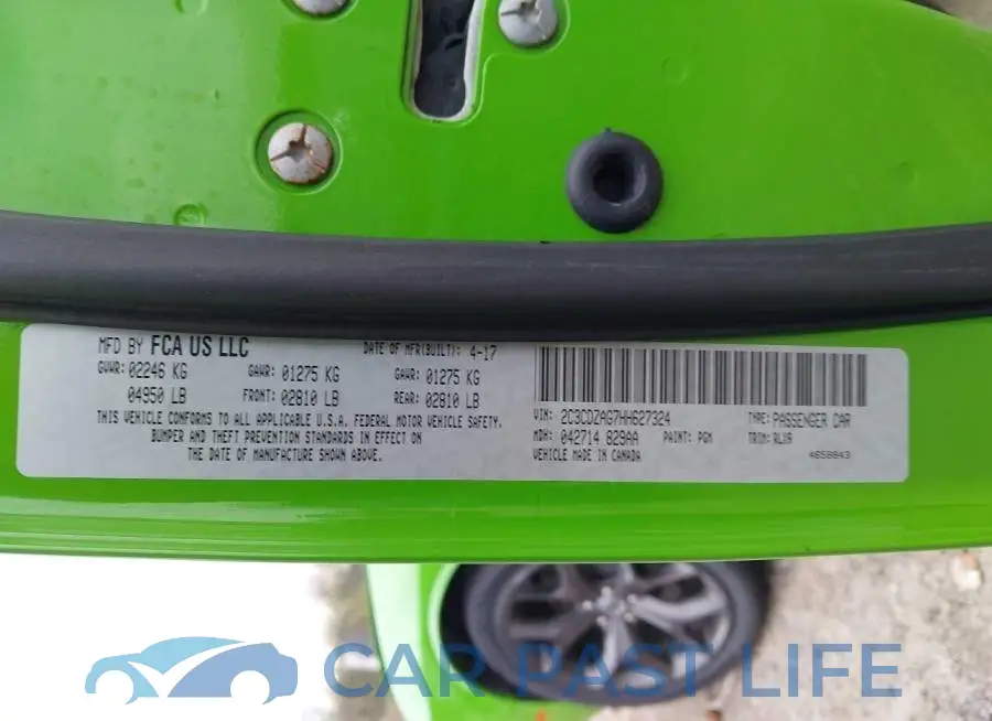 2C3CDZAG7HH627324# 9
