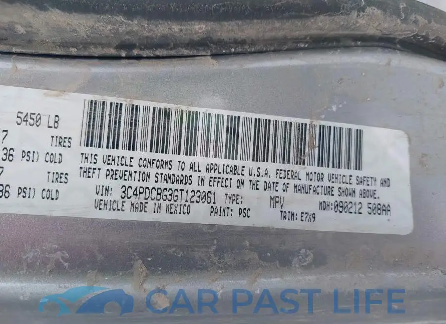 3C4PDCBG3GT123061# 9