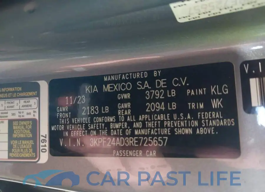 3KPF24AD3RE725657# 9