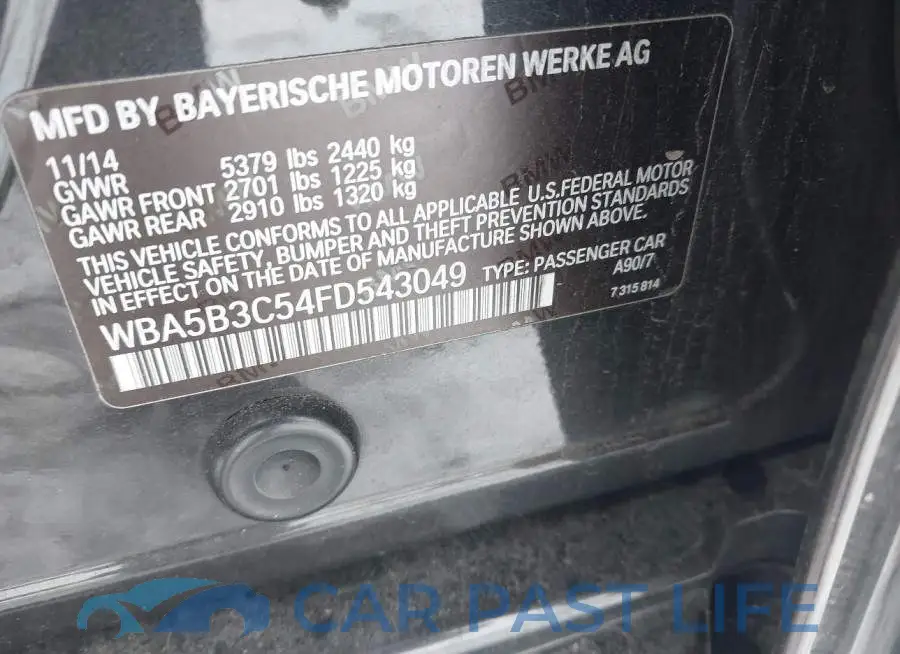 WBA5B3C54FD543049# 9