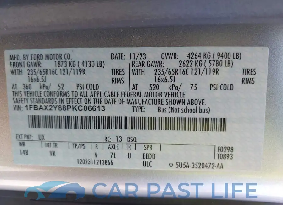 1FBAX2Y88PKC06613# 9