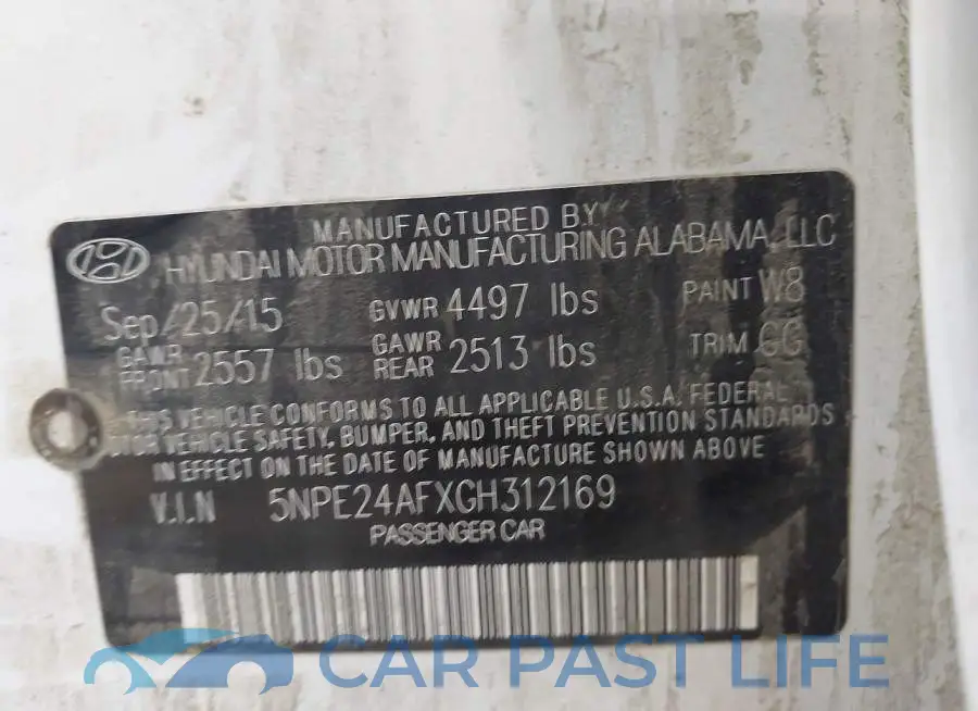 5NPE24AFXGH312169# 9
