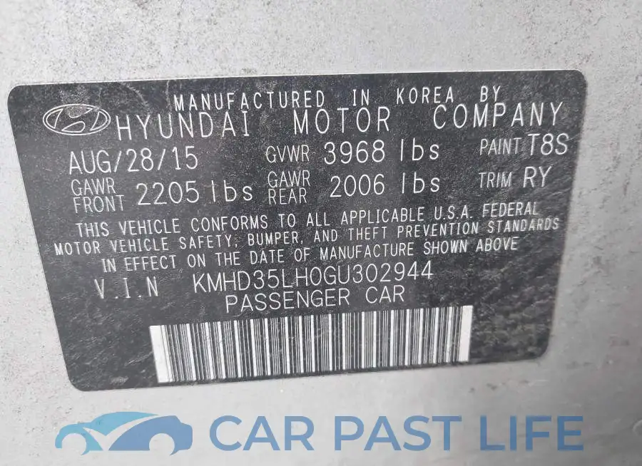 KMHD35LH0GU302944# 9
