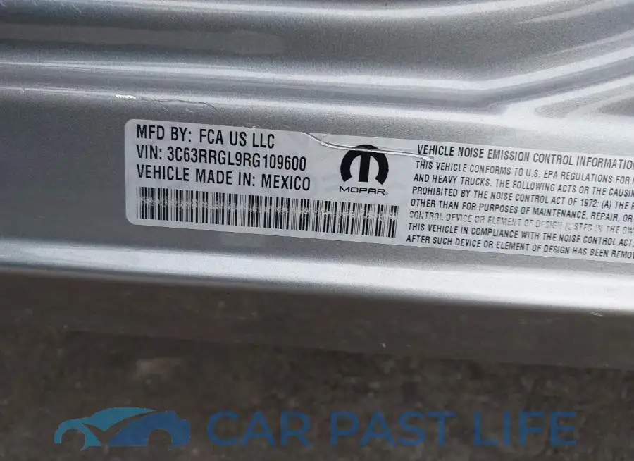 3C63RRGL9RG109600# 8