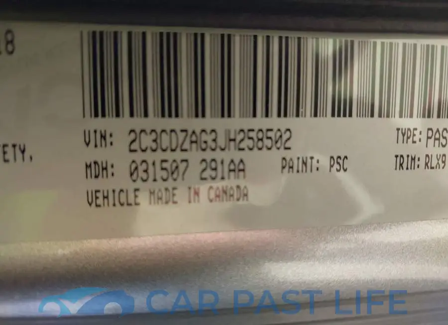 2C3CDZAG3JH258502# 9