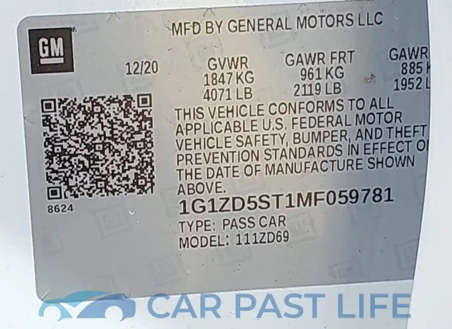 1G1ZD5ST1MF059781# 9
