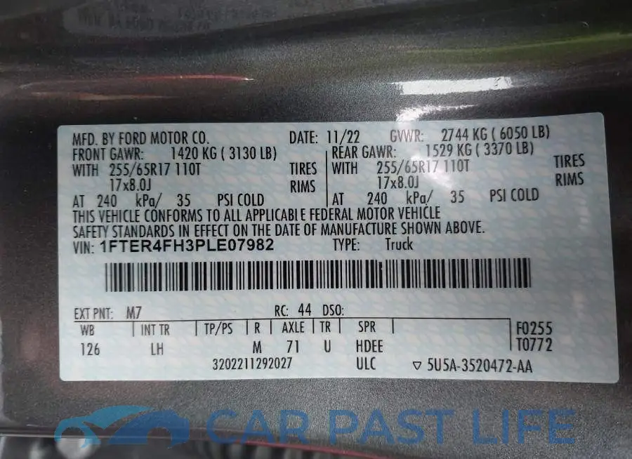 1FTER4FH3PLE07982# 9