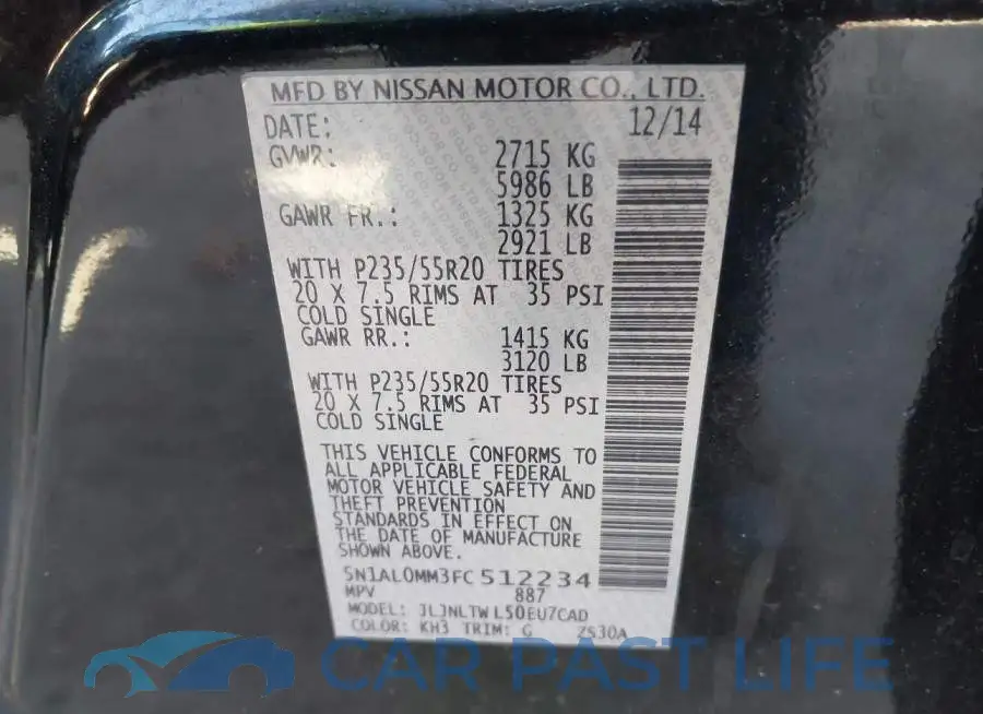 5N1AL0MM3FC512234# 9