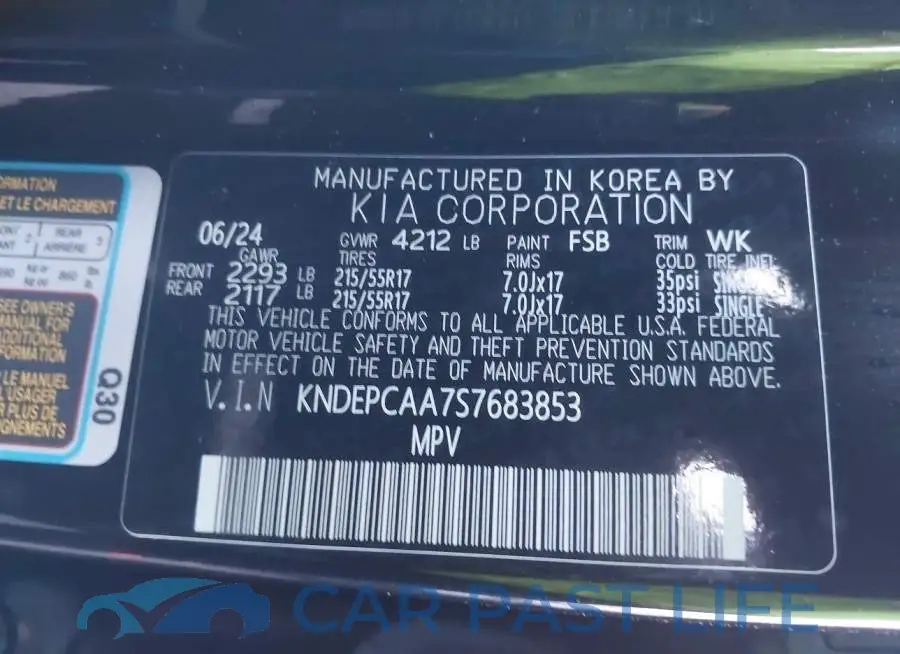 KNDEPCAA7S7683853# 9